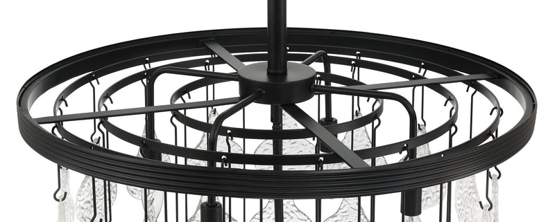 Vesi 5 Light 26" Chandelier in Flat Black