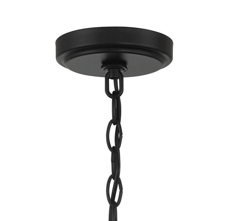 Vesi 5 Light 26" Chandelier in Flat Black