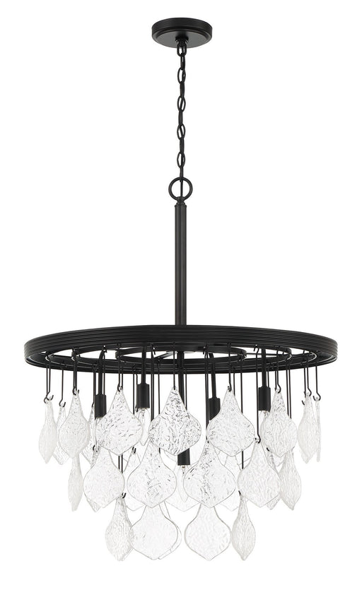 Vesi 5 Light 26" Chandelier in Flat Black