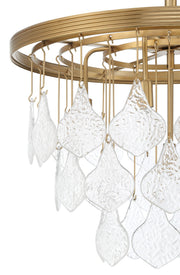 Vesi 5 Light 26" Chandelier in Satin Brass