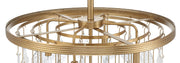 Vesi 5 Light 26" Chandelier in Satin Brass