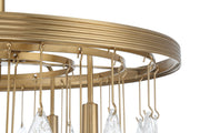 Vesi 5 Light 26" Chandelier in Satin Brass