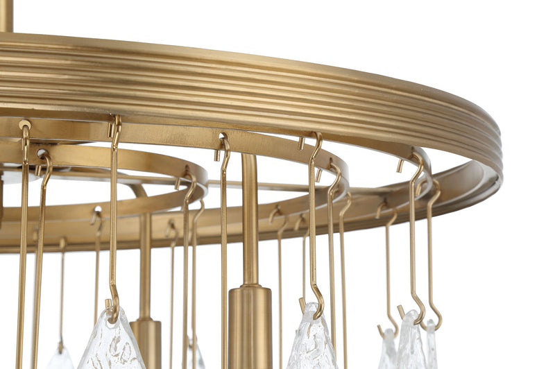 Vesi 5 Light 26" Chandelier in Satin Brass
