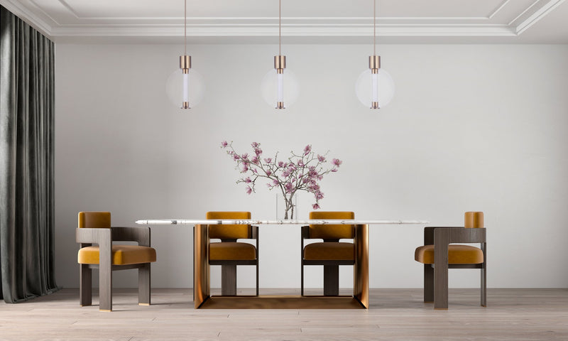 Watson 1 Light 15.75" LED Pendant in Satin Brass