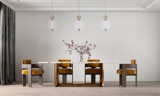 Watson 1 Light 15.75" LED Pendant in Satin Brass