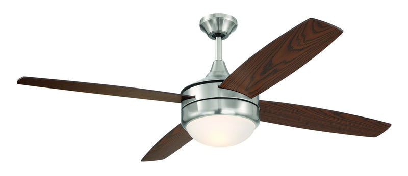 Phaze II 52" 4-Blade Ceiling Fan in Brushed Polished Nickel