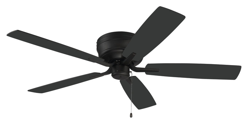 Pro Plus Hugger 52" 5-Blade Ceiling Fan in Flat Black