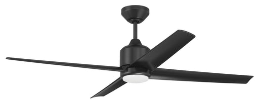 Quell 52" 4-Blade Indoor/Outdoor Ceiling Fan in Flat Black