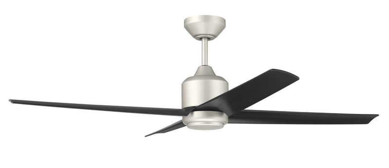 Quell 52" 4-Blade Indoor/Outdoor Ceiling Fan in Painted Nickel