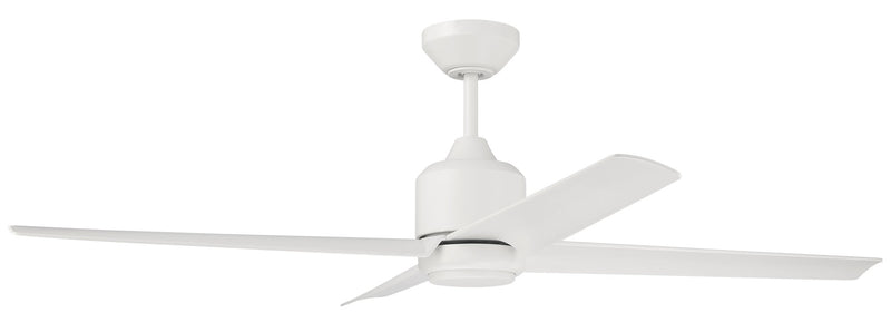 Quell 52" 4-Blade Indoor/Outdoor Ceiling Fan in White