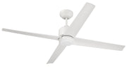 Quell 52" 4-Blade Indoor/Outdoor Ceiling Fan in White