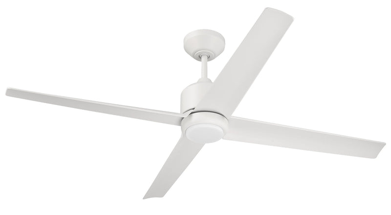 Quell 52" 4-Blade Indoor/Outdoor Ceiling Fan in White
