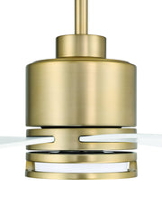 Rhet 52" 4-Blade Ceiling Fan in Satin Brass