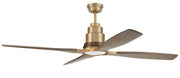 Ricasso 60" 4-Blade Ceiling Fan in Satin Brass