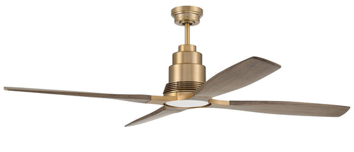Ricasso 60" 4-Blade Ceiling Fan in Satin Brass