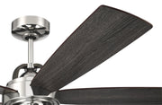 Reese 52" 5-Blade Ceiling Fan in Polished Nickel