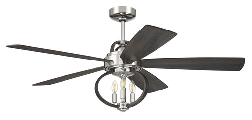 Reese 52" 5-Blade Ceiling Fan in Polished Nickel