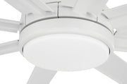Rush 65" 8-Blade Indoor/Outdoor Ceiling Fan in White
