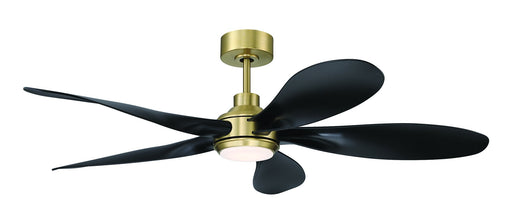 Rosalie 52" 5-Blade Ceiling Fan in Satin Brass