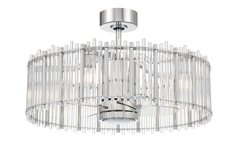Reveal 24" 4-Blade Ceiling Fan in Chrome