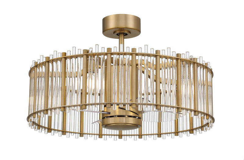 Reveal 24" 4-Blade Ceiling Fan in Satin Brass