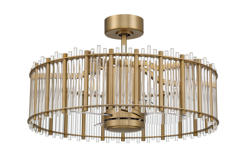 Reveal 24" 4-Blade Ceiling Fan in Satin Brass