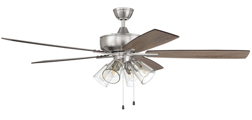 Super Pro 104 60" 5-Blade Ceiling Fan in Brushed Polished Nickel