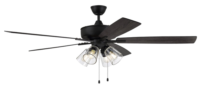 Super Pro 104 60" 5-Blade Ceiling Fan in Flat Black