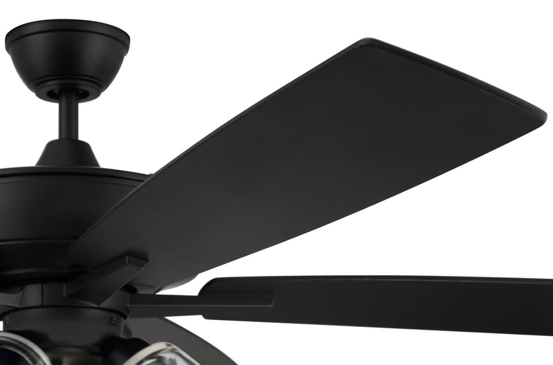 Super Pro 104 60" 5-Blade Ceiling Fan in Flat Black