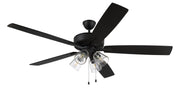 Super Pro 104 60" 5-Blade Ceiling Fan in Flat Black