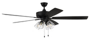 Super Pro 104 60" 5-Blade Ceiling Fan in Flat Black