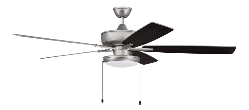 Super Pro 119 60" 5-Blade Ceiling Fan in Brushed Nickel