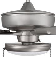 Super Pro 119 60" 5-Blade Ceiling Fan in Brushed Nickel