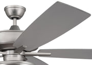 Super Pro 119 60" 5-Blade Ceiling Fan in Brushed Nickel