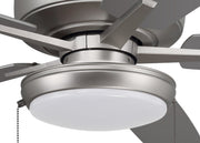 Super Pro 119 60" 5-Blade Ceiling Fan in Brushed Nickel