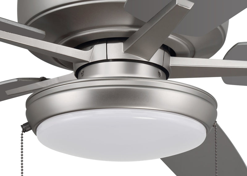 Super Pro 119 60" 5-Blade Ceiling Fan in Brushed Nickel