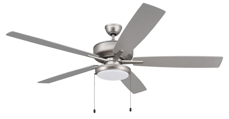 Super Pro 119 60" 5-Blade Ceiling Fan in Brushed Nickel