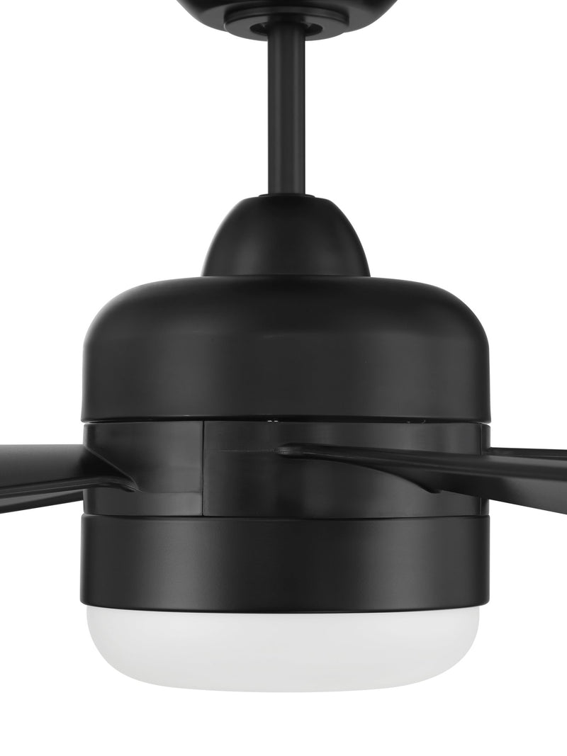 Sebastion 52" 4-Blade Indoor/Outdoor Ceiling Fan in Flat Black