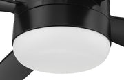 Sebastion 52" 4-Blade Indoor/Outdoor Ceiling Fan in Flat Black