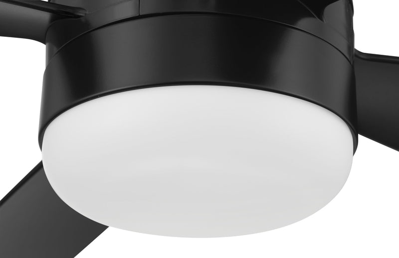 Sebastion 52" 4-Blade Indoor/Outdoor Ceiling Fan in Flat Black