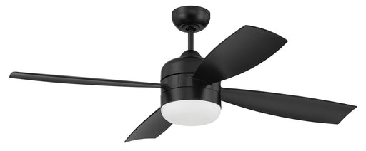 Sebastion 52" 4-Blade Indoor/Outdoor Ceiling Fan in Flat Black