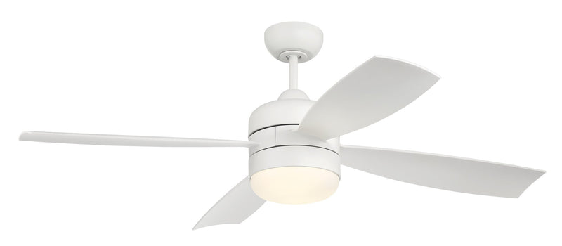 Sebastion 52" 4-Blade Indoor/Outdoor Ceiling Fan in White