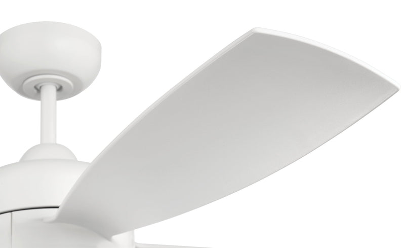 Sebastion 52" 4-Blade Indoor/Outdoor Ceiling Fan in White