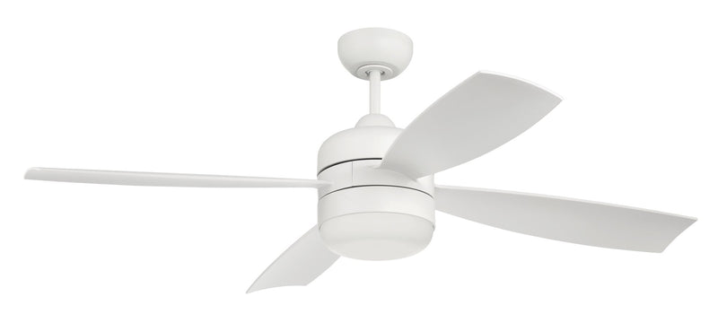 Sebastion 52" 4-Blade Indoor/Outdoor Ceiling Fan in White