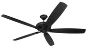 Santori 72" 5-Blade Ceiling Fan in Flat Black