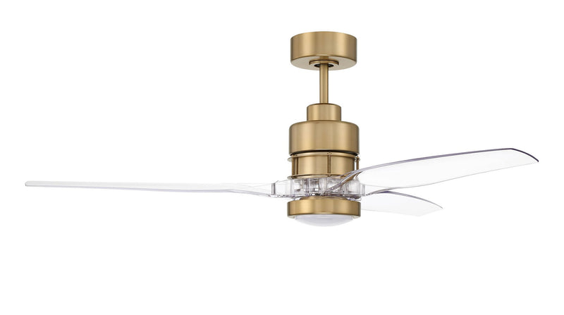 Sonnet 52" 3-Blade Ceiling Fan in Satin Brass
