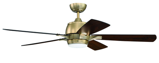 Stellar 52" 5-Blade Ceiling Fan in Satin Brass
