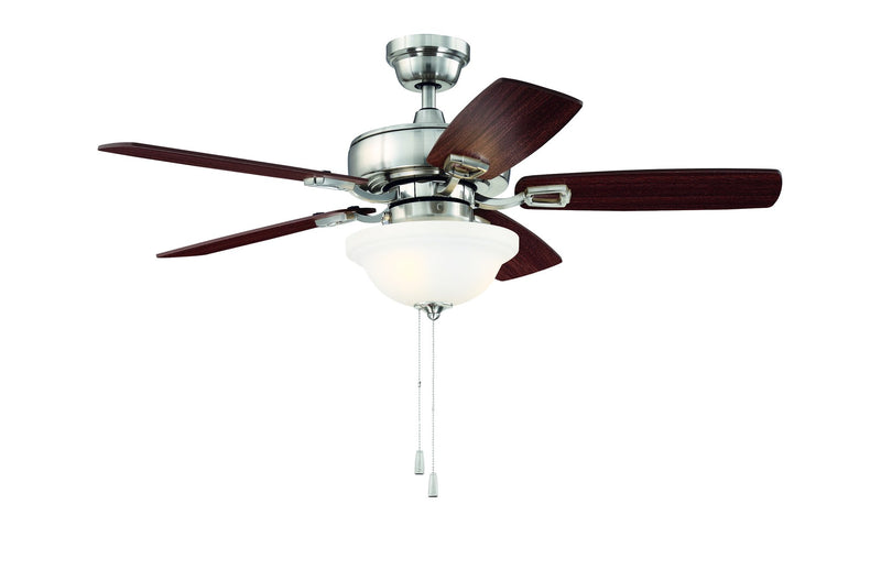 Twist N Click 42" 5-Blade Ceiling Fan in Brushed Polished Nickel