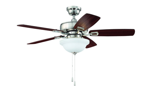 Twist N Click 42" 5-Blade Ceiling Fan in Brushed Polished Nickel