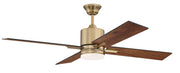 Teana 52" 4-Blade Ceiling Fan in Satin Brass
